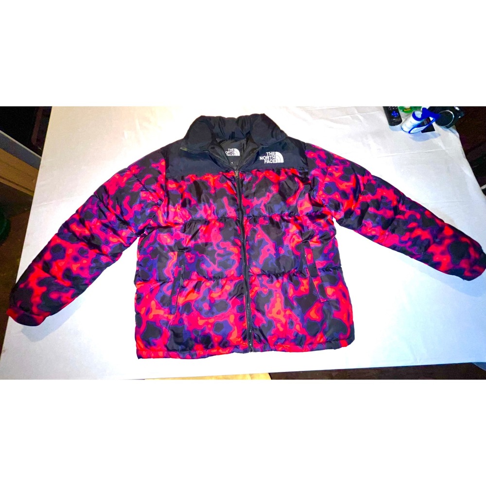 The North Face 1996 Retro Nuptse 700 XL Lava Camo Puffer Jacket NF0A3C8D
